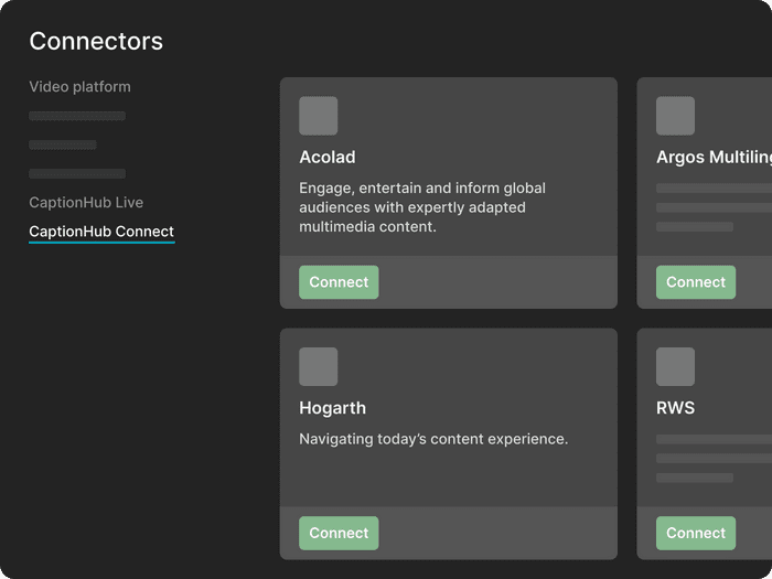 CaptionHub Connect